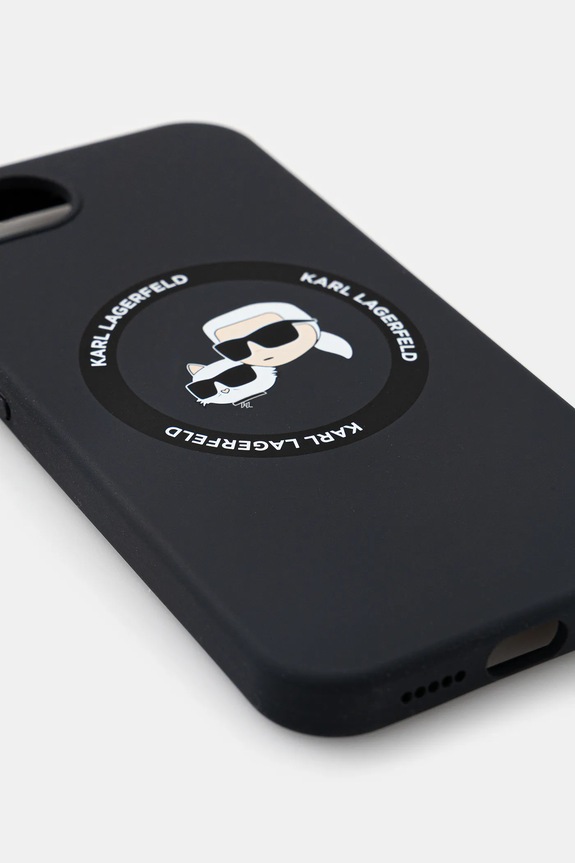 Karl Lagerfeld custodia per telefono iPhone 16e KLHMPSE4SKCHTCK nero AA00