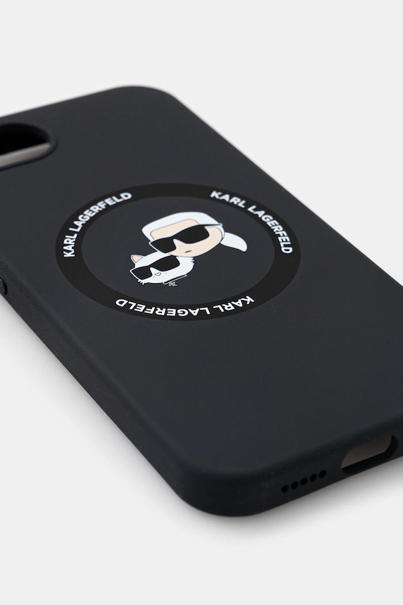 Karl Lagerfeld custodia per telefono iPhone 16e KLHMPSE4SKCHTCK nero AA00