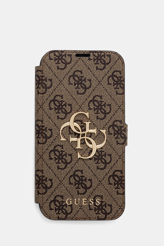 Guess custodia per telefono iPhone 15 Pro 6.1" custodia per telefono marrone GUBKP15L4GMGBR