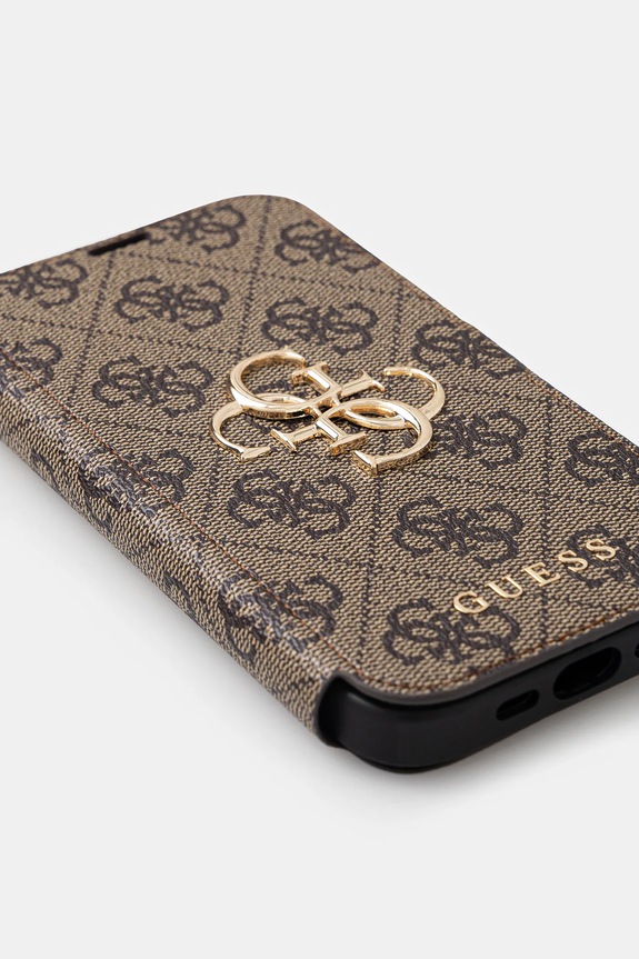 Guess custodia per telefono iPhone 15 Pro 6.1" GUBKP15L4GMGBR marrone AA00