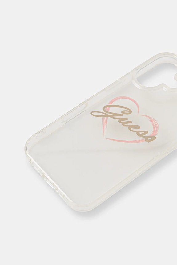 Guess custodia per telefono iPhone 16 6.1" GUHCP16SHCHGSPT transparente AA00