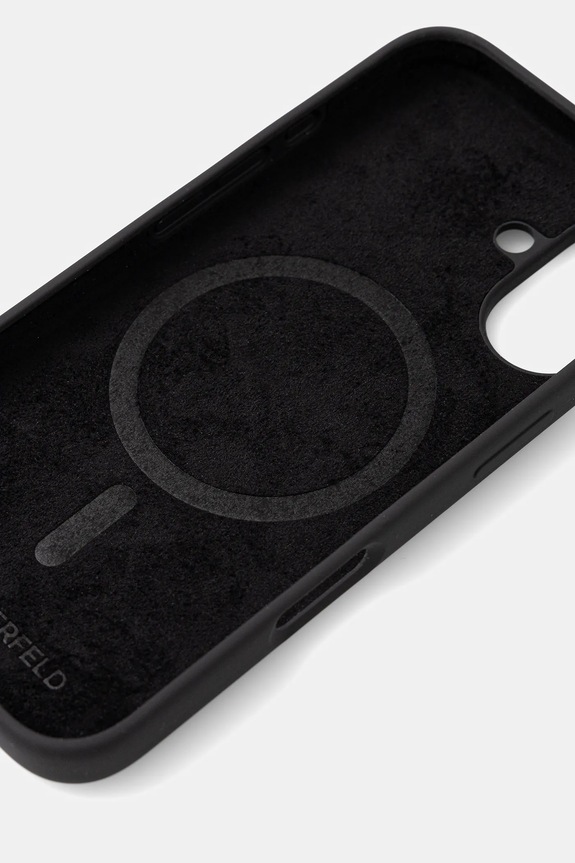 Θήκη κινητού Karl Lagerfeld iPhone 16 6.1" KLHMP16SSKCHTCK μαύρο AA00