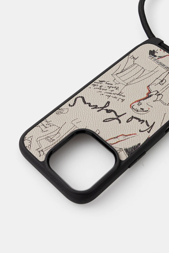 Karl Lagerfeld custodia per telefono iPhone 16 Pro KLHCP16LPGGRMPCG grigio AA00