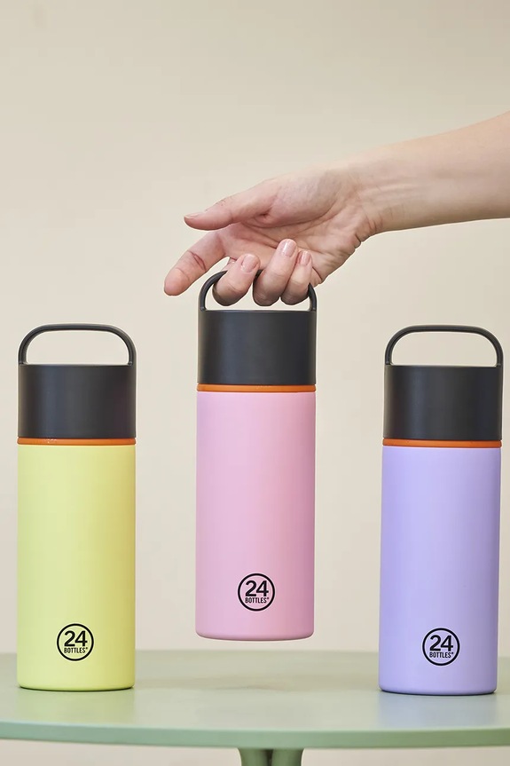 Accesorii 24bottles sticlă termică Spin 730ml Citrus Spin.730.Citrus galben