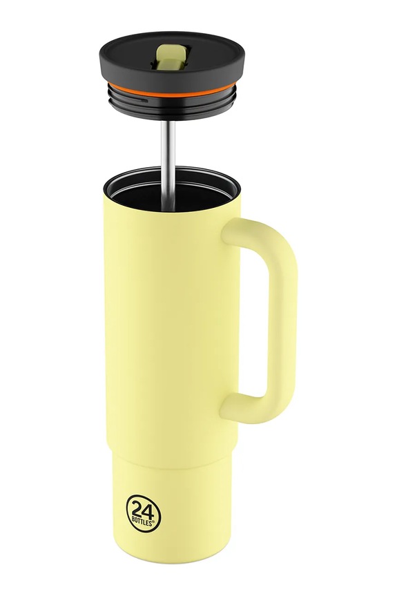 Termo hrnček 24bottles Straw 800ml Citrus Straw.800.Citrus žltá AA00