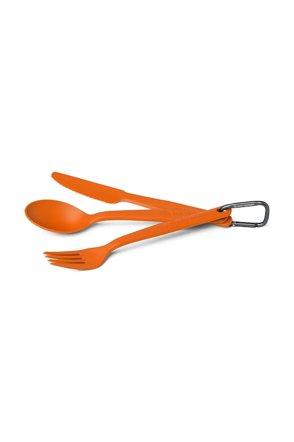 Sea to Summit σετ μαχαιροπίρουνων ταξιδίου Camp Cutlery πορτοκαλί STS005404
