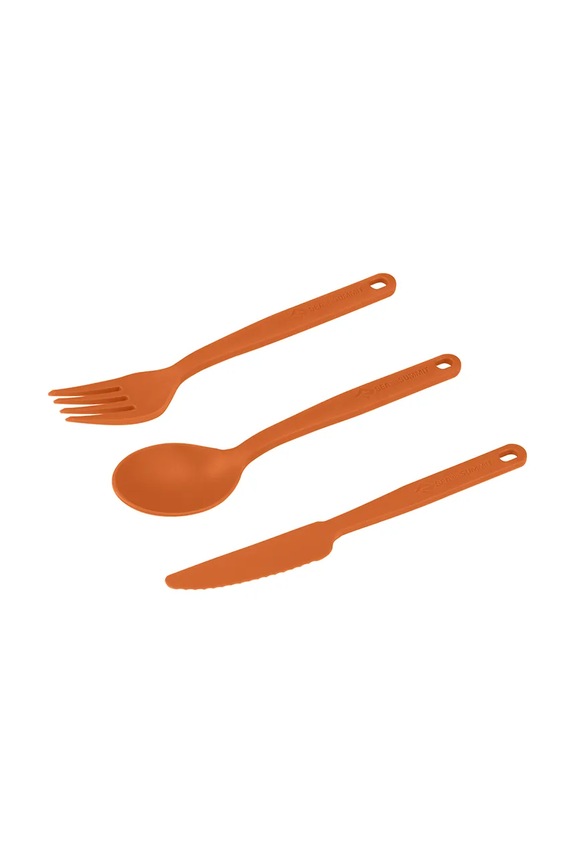 Sea to Summit σετ μαχαιροπίρουνων ταξιδίου Camp Cutlery STS005404 πορτοκαλί AA00