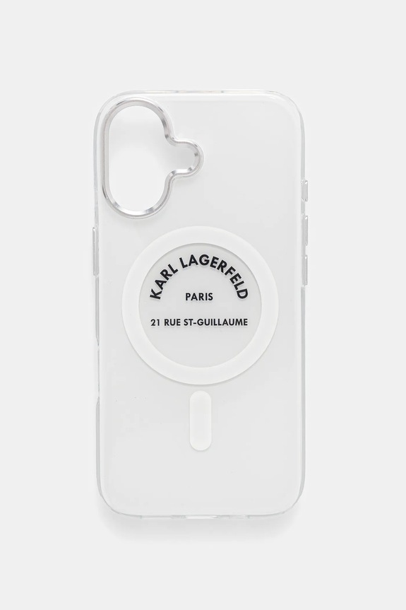 Karl Lagerfeld etui na telefon iPhone 17 na telefon transparentny KLHMP17SHKRSGPT