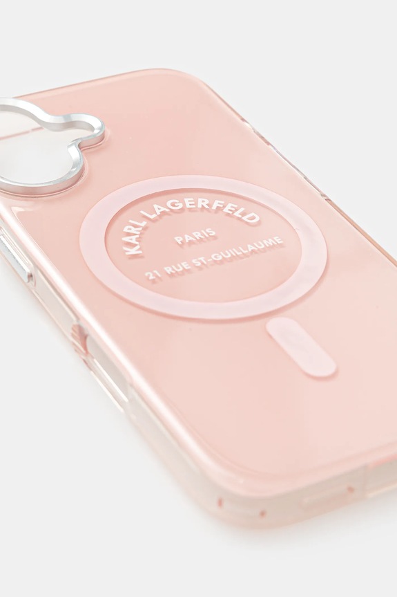Karl Lagerfeld etui na telefon iPhone 17 KLHMP17SHKRSGPP różowy AA00