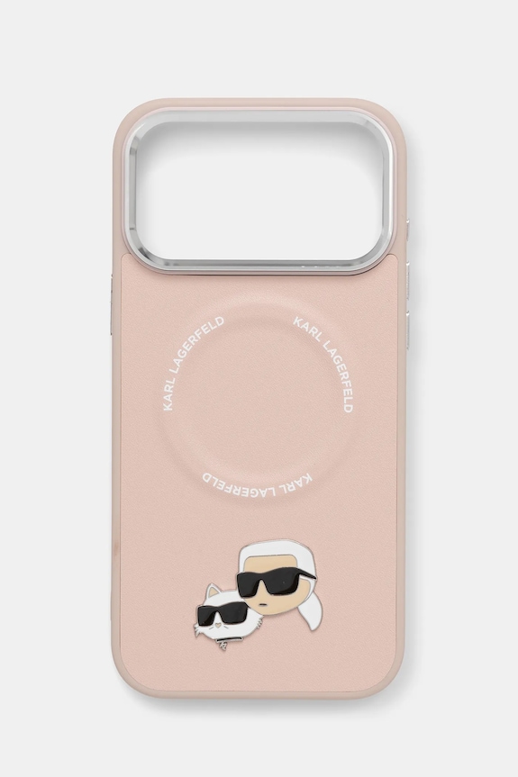 Karl Lagerfeld etui na telefon iPhone 17 Pro Max na telefon różowy KLHMP17XPSMLRKCP
