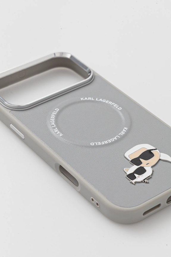 Karl Lagerfeld telefon tok iPhone 17 Pro Max KLHMP17XPSMLRKCG szürke AA00