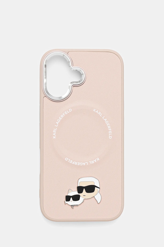 Karl Lagerfeld etui na telefon iPhone 17 aplikacja różowy KLHMP17SPSMLRKCP