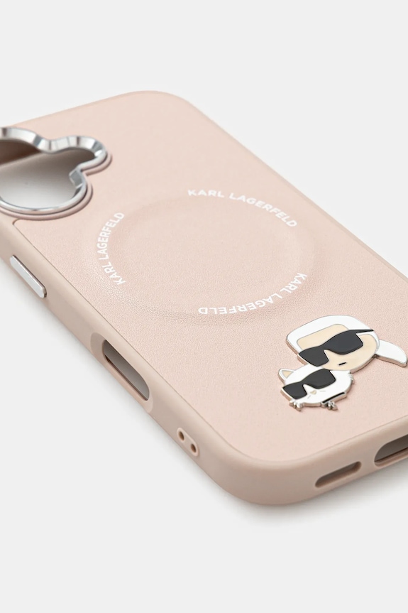 Karl Lagerfeld etui na telefon iPhone 17 KLHMP17SPSMLRKCP różowy AA00