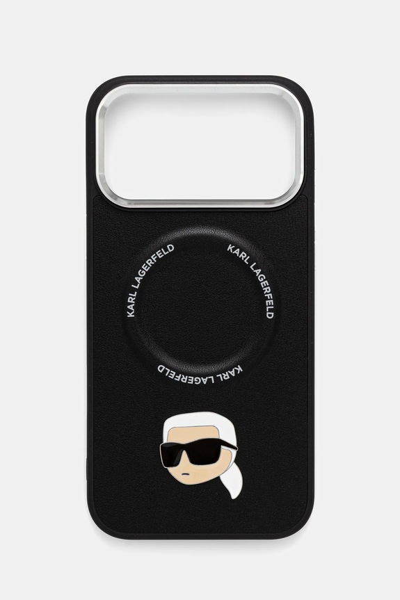 Karl Lagerfeld telefon tok iPhone 17 Pro Max telefonhoz fekete KLHMP17XPSMLRKLK