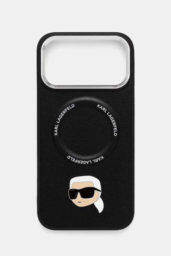 Θήκη κινητού Karl Lagerfeld iPhone 17 Pro Max για τηλέφωνο μαύρο KLHMP17XPSMLRKLK
