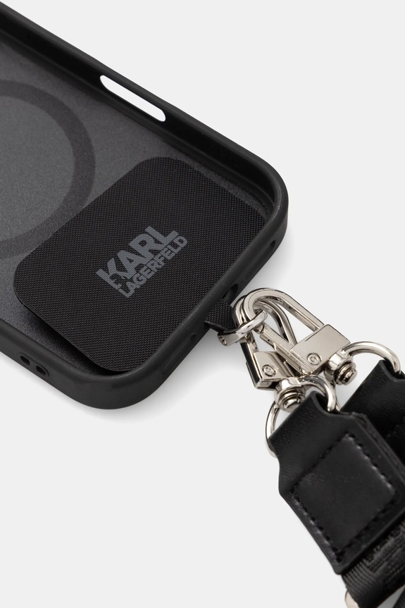 Аксесуари Чохол на телефон Karl Lagerfeld iPhone 17 Pro KLHMP17LPCRLRKLK чорний