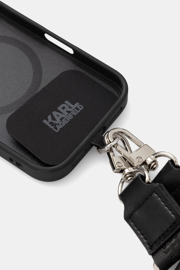 Аксесуари Чохол на телефон Karl Lagerfeld iPhone 17 Pro KLHMP17LPCRLRKLK чорний