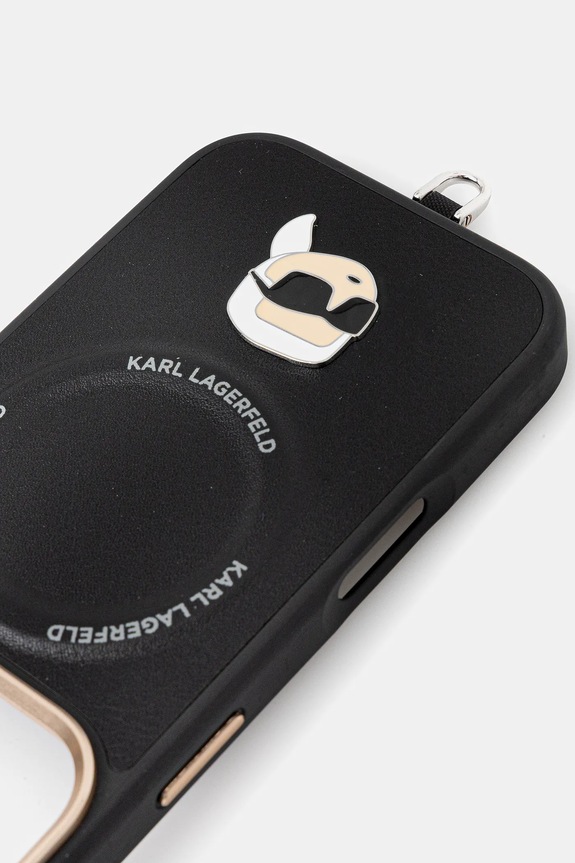 Чохол на телефон Karl Lagerfeld iPhone 17 Pro чорний KLHMP17LPCRLRKLK