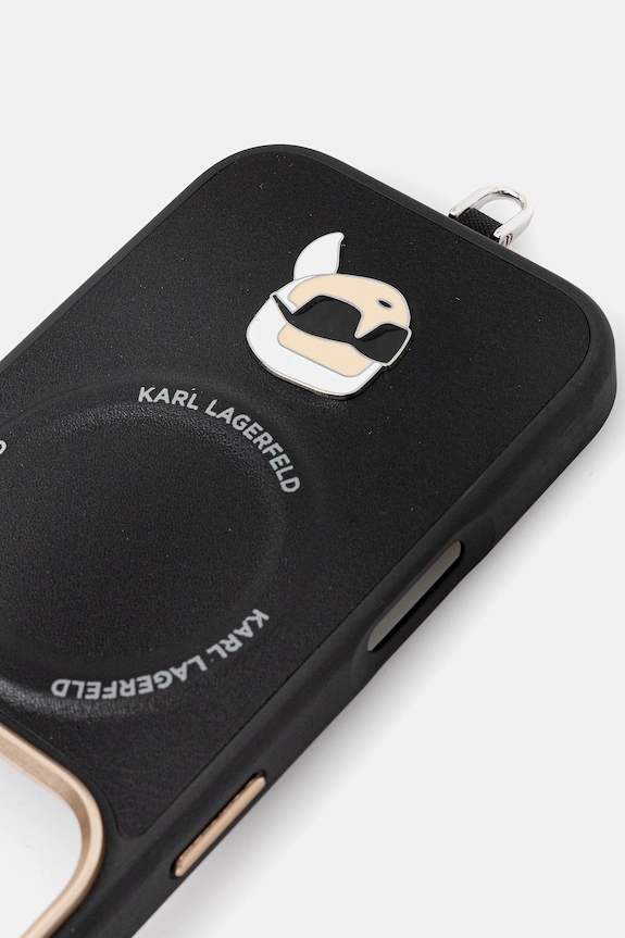 Чохол на телефон Karl Lagerfeld iPhone 17 Pro чорний KLHMP17LPCRLRKLK