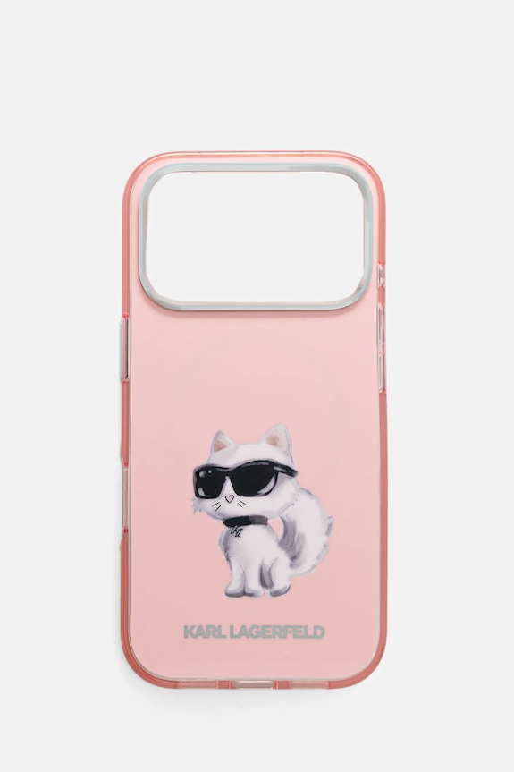 Чохол на телефон Karl Lagerfeld iPhone 17 Pro для телефону рожевий KLHMP17LHMCHAQOP