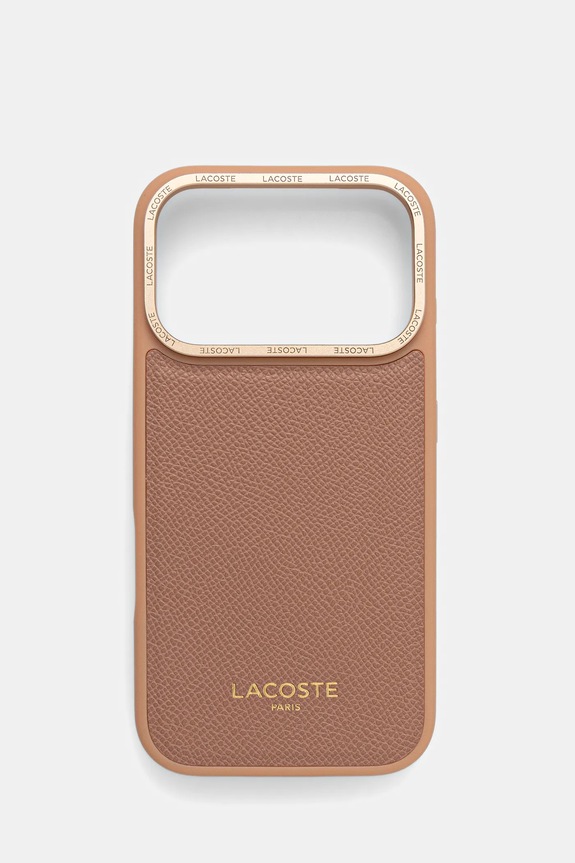 Etui za telefon Lacoste iPhone 17 Pro Za telefon rjava LCHMP17LPCEGP