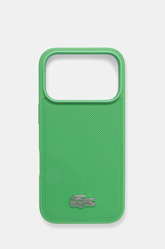 Чехол на телефон Lacoste iPhone 17 Pro для телефона зелёный LCHMP17LPLAN