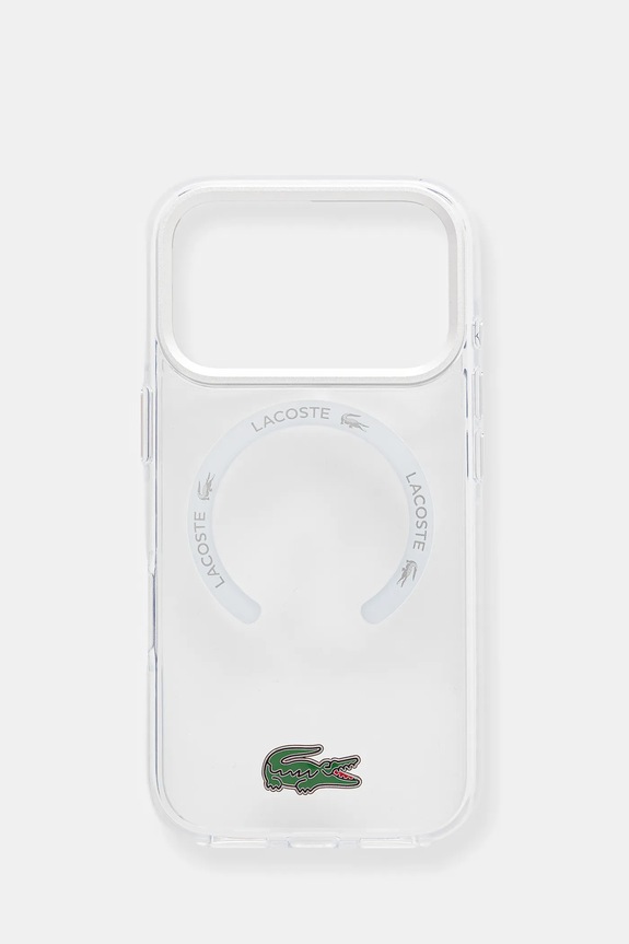 Lacoste husă pentru telefon iPhone 17 Pro pentru telefon transparent LCHMP17LUGTEH