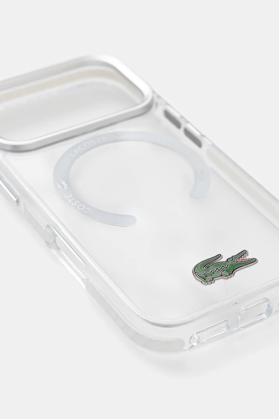 Lacoste husă pentru telefon iPhone 17 Pro LCHMP17LUGTEH transparent AA00