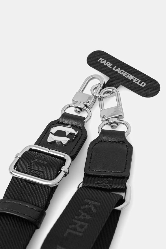Ремінець для телефону Karl Lagerfeld KLUCNCHPSPK чорний AA00