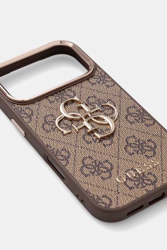 Guess husă pentru telefon iPhone 17 Pro GUHCP17L4GMGCBR maro AA00