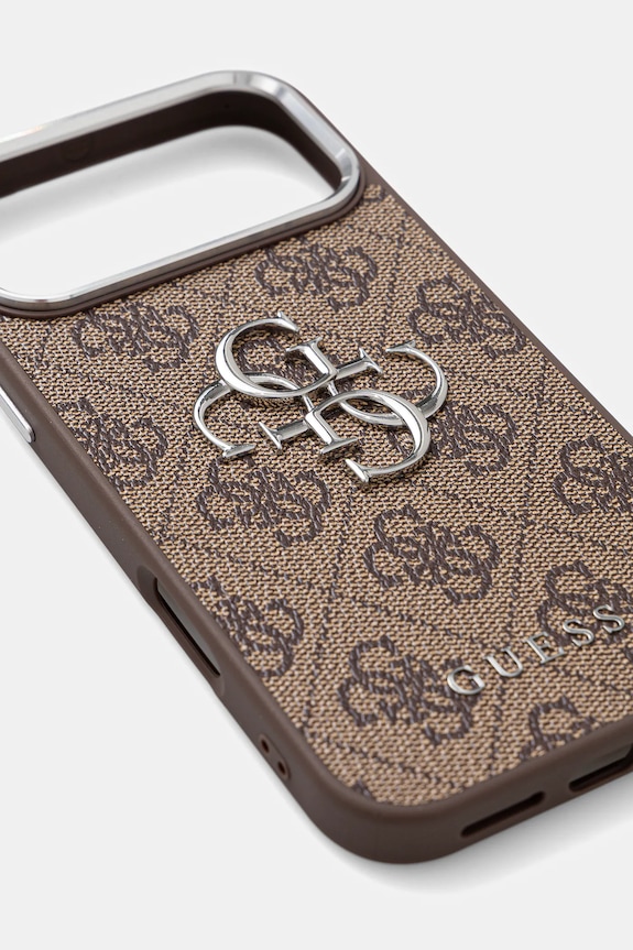 Puzdro na mobil Guess iPhone 17 Pro Max GUHCP17XP4G4SMCW hnedá AA00