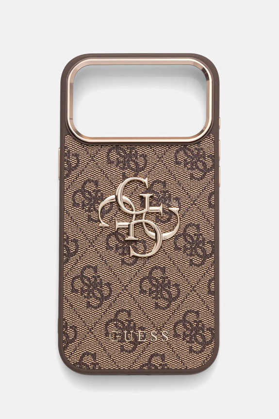 Guess husă pentru telefon iPhone 17 Pro Max pentru telefon maro GUHCP17X4GMGCBR