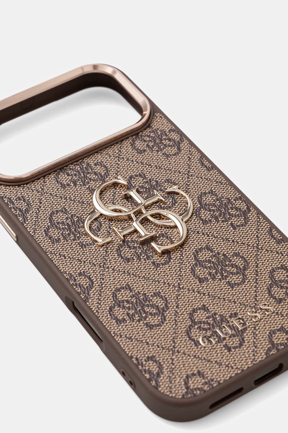 Guess husă pentru telefon iPhone 17 Pro Max GUHCP17X4GMGCBR maro AA00