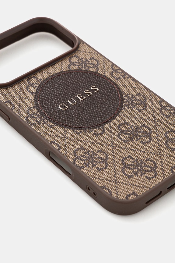 Guess custodia per telefono iPhone 17 Pro Max GUHMP17XP4PGRSGW marrone AA00