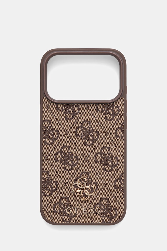Guess etui na telefon iPhone 17 Pro na telefon brązowy GUHMP17LP4SM4MW