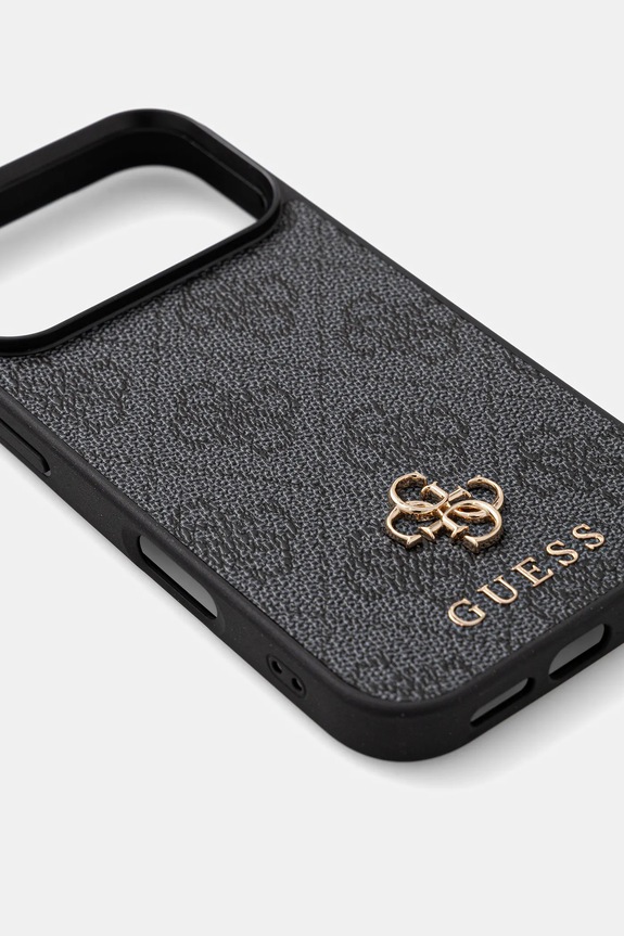 Кейс за телефон Guess iPhone 17 Pro GUHMP17LP4SM4MK черен AA00