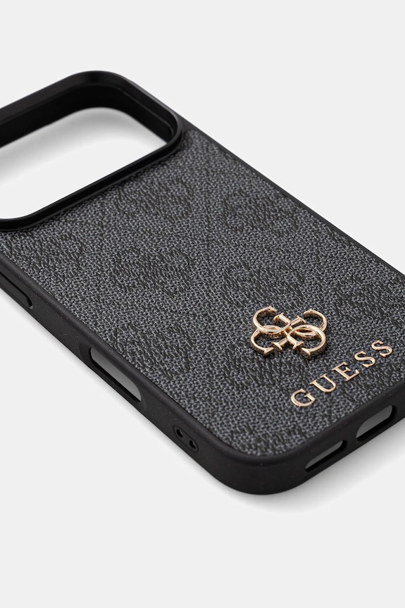 Кейс за телефон Guess iPhone 17 Pro GUHMP17LP4SM4MK черен AA00