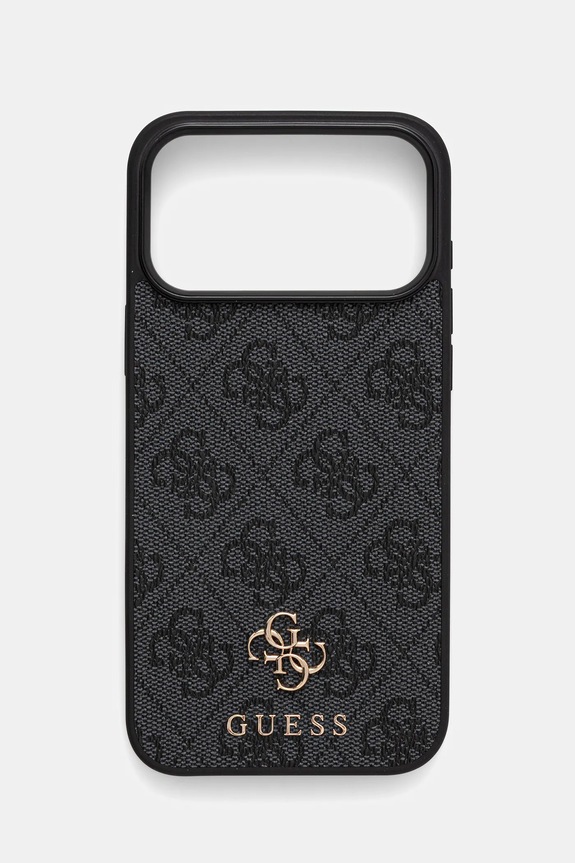 Θήκη κινητού Guess iPhone 17 Pro Max για τηλέφωνο μαύρο GUHMP17XP4SM4MK