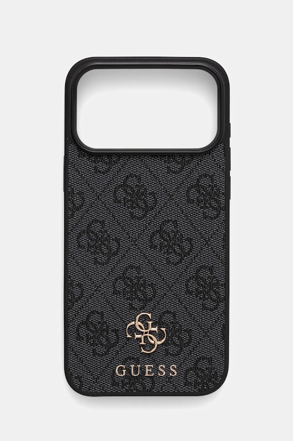 Θήκη κινητού Guess iPhone 17 Pro Max για τηλέφωνο μαύρο GUHMP17XP4SM4MK