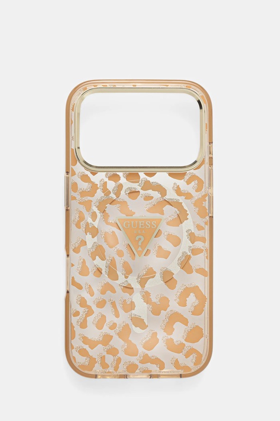 Guess husă pentru telefon iPhone 17 Pro pentru telefon maro GUHMP17LHLEGTGLW
