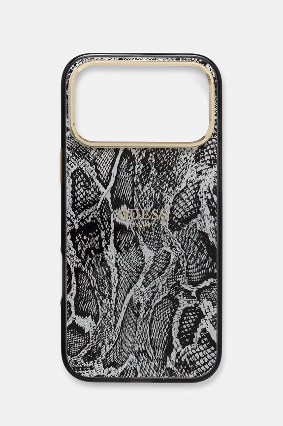 Guess husă pentru telefon iPhone 17 Pro Max pentru telefon negru GUHMP17XHIMPYGK
