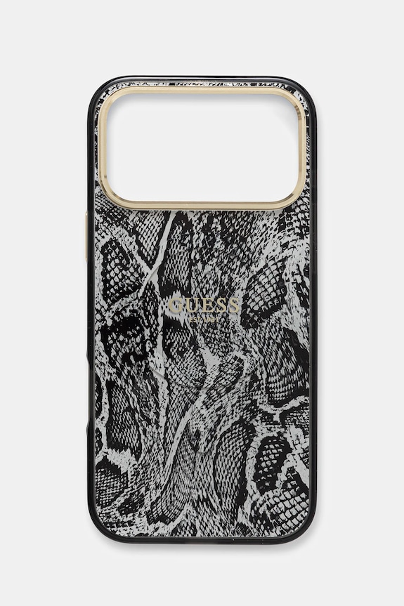 Guess husă pentru telefon iPhone 17 Pro Max pentru telefon negru GUHMP17XHIMPYGK