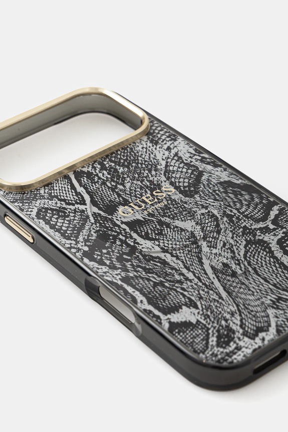 Guess husă pentru telefon iPhone 17 Pro Max GUHMP17XHIMPYGK negru AA00