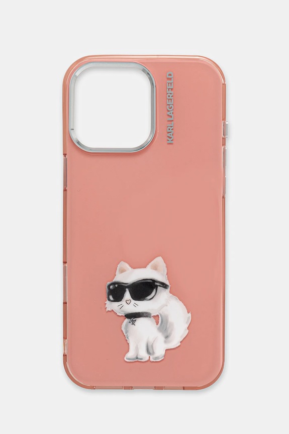 Θήκη κινητού Karl Lagerfeld iPhone 16 Pro Max για τηλέφωνο ροζ KLHCP16XHMCHAQP
