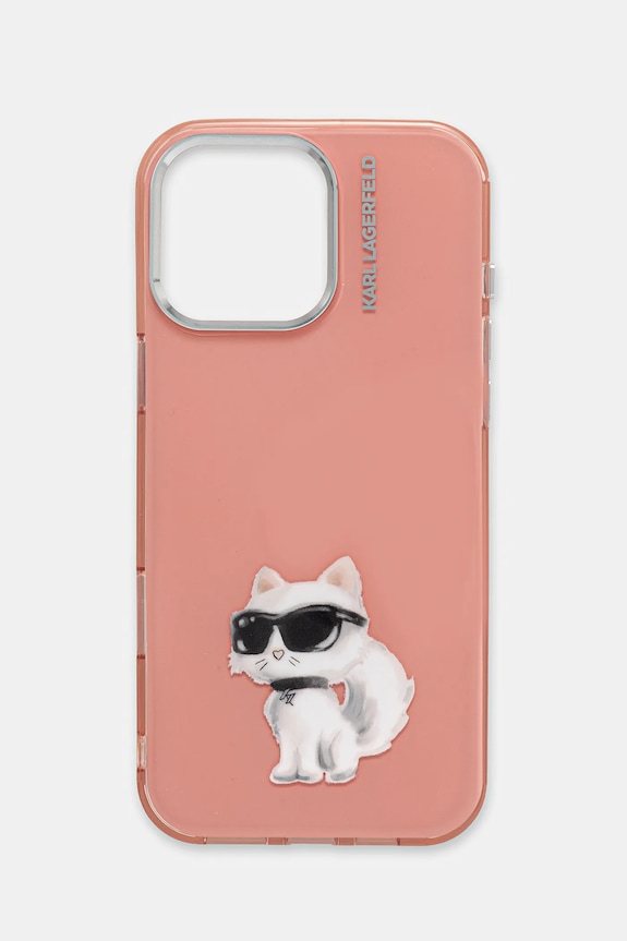 Θήκη κινητού Karl Lagerfeld iPhone 16 Pro Max για τηλέφωνο ροζ KLHCP16XHMCHAQP