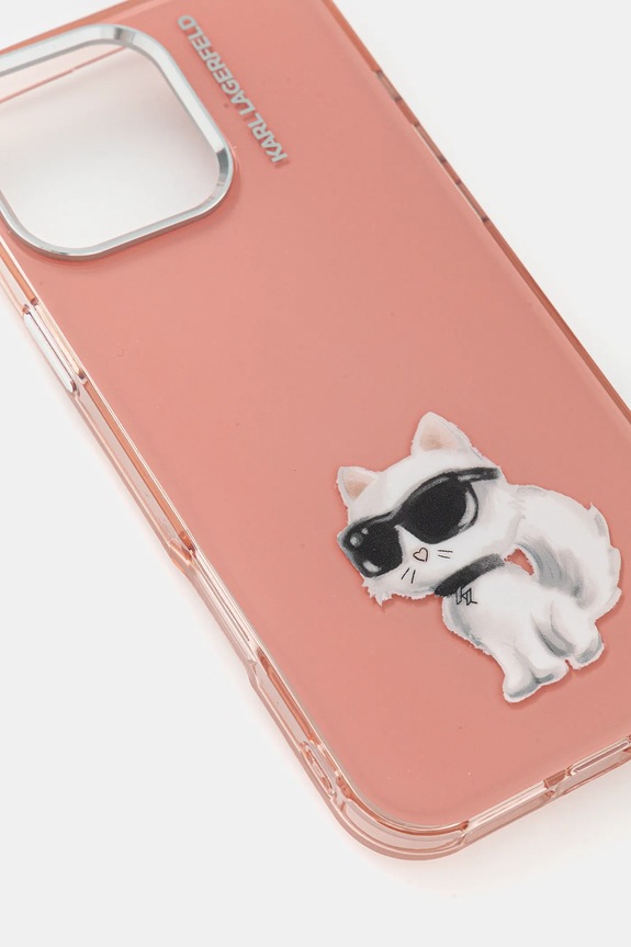 Θήκη κινητού Karl Lagerfeld iPhone 16 Pro Max KLHCP16XHMCHAQP ροζ AA00