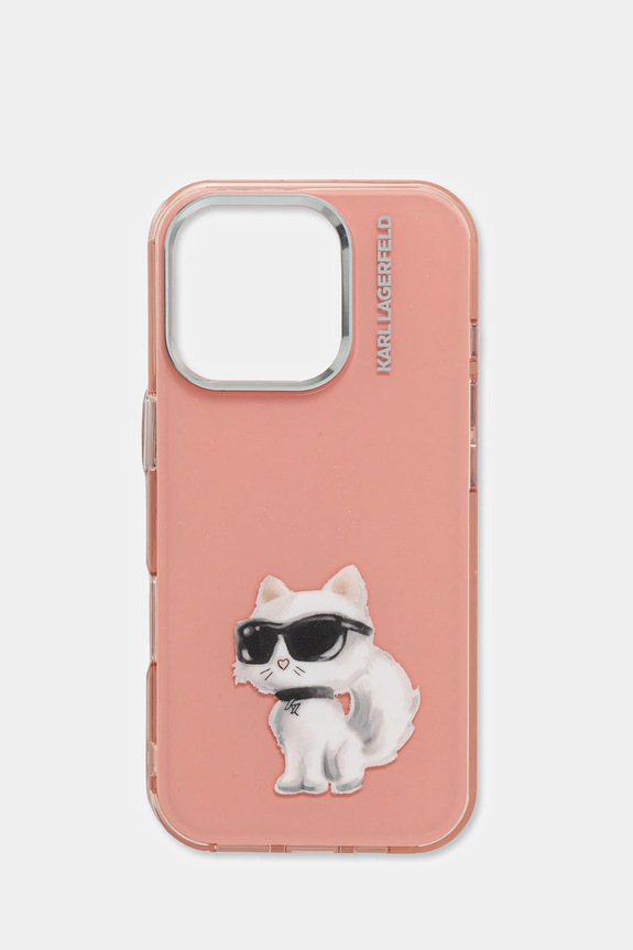 Karl Lagerfeld etui na telefon iPhone 16 Pro na telefon różowy KLHCP16LHMCHAQP