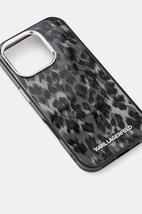 Karl Lagerfeld telefon tok iPhone 16 Pro KLHMP16LHDLEOICK szürke AA00