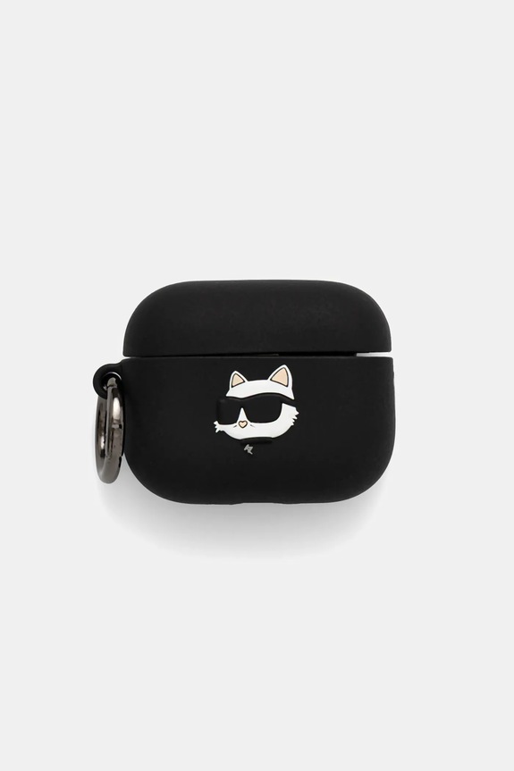 Θήκη για ακουστικά Karl Lagerfeld AirPods Pro 3 Συσκευασία Δώρου μαύρο KLAP3RUNCHK