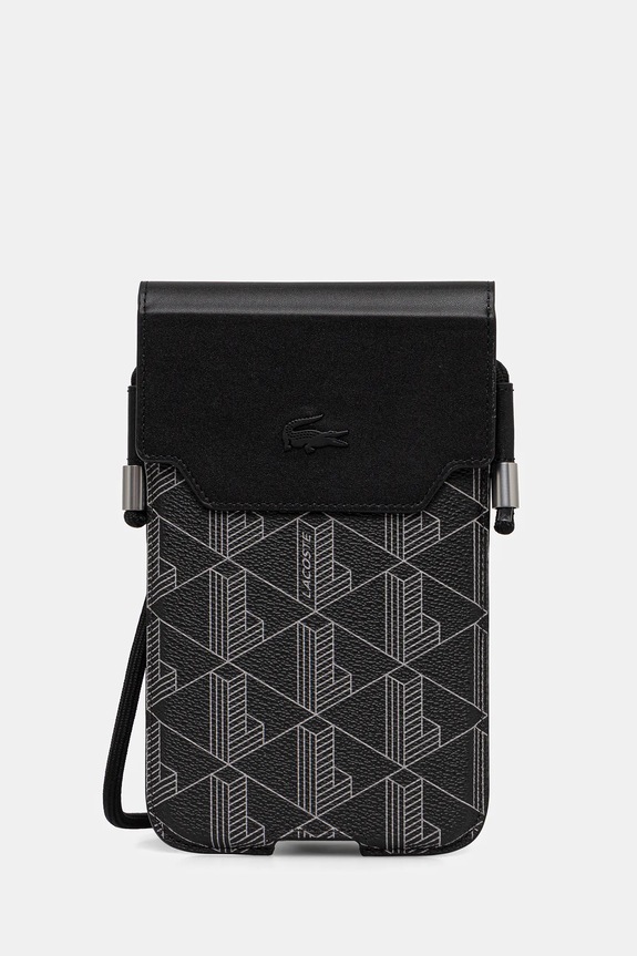 Lacoste pokrowiec na telefon na telefon czarny LCPSP17XPBSK